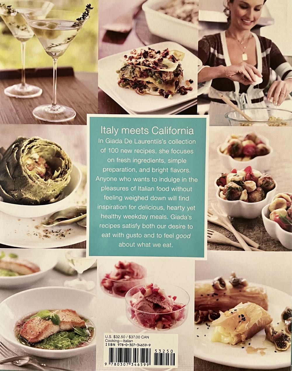 Giada’s Kitchen: New Italian Favorites - Giada De Laurentiis (Clarkson Potter/Publishers - Hardcover) book collectible [Barcode 9780307346599] - Main Image 2
