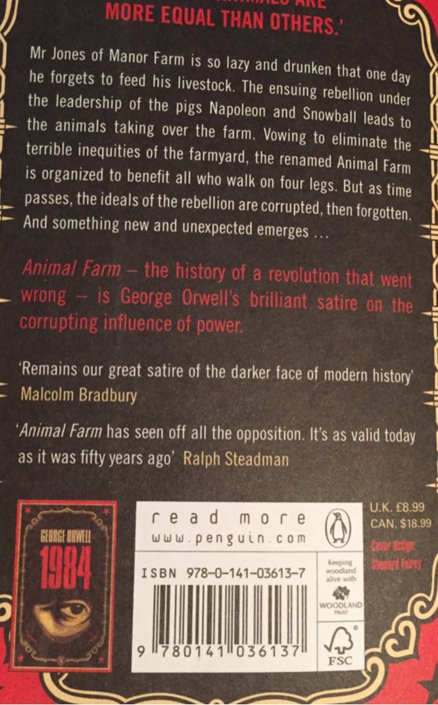 Animal Farm - George Orwell (A Penguin Book - Paperback) book collectible - Main Image 2