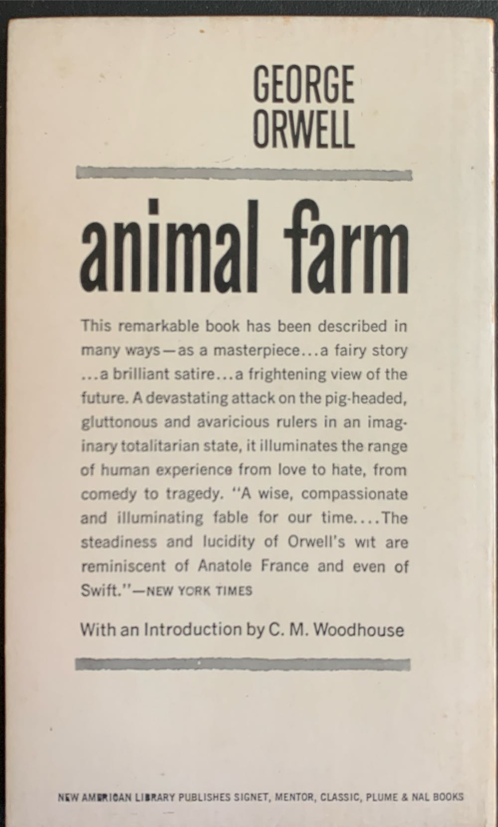 Animal Farm - George Orwell (Signet Classics - Hardcover) book collectible [Barcode 9780451516794] - Main Image 2