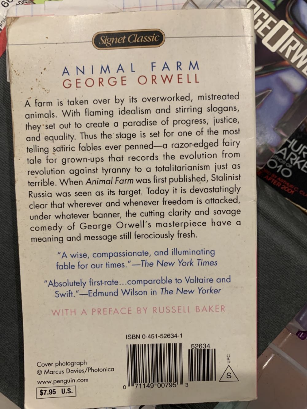 Animal Farm - George Orwell (Signet - Paperback) book collectible [Barcode 9780451526342] - Main Image 3