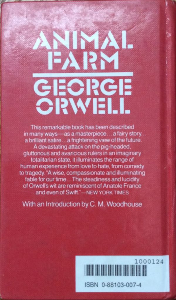 Animal Farm (Signet Classics) - George Orwell (Topeka Bindery - Library Binding) book collectible [Barcode 9780881030075] - Main Image 2