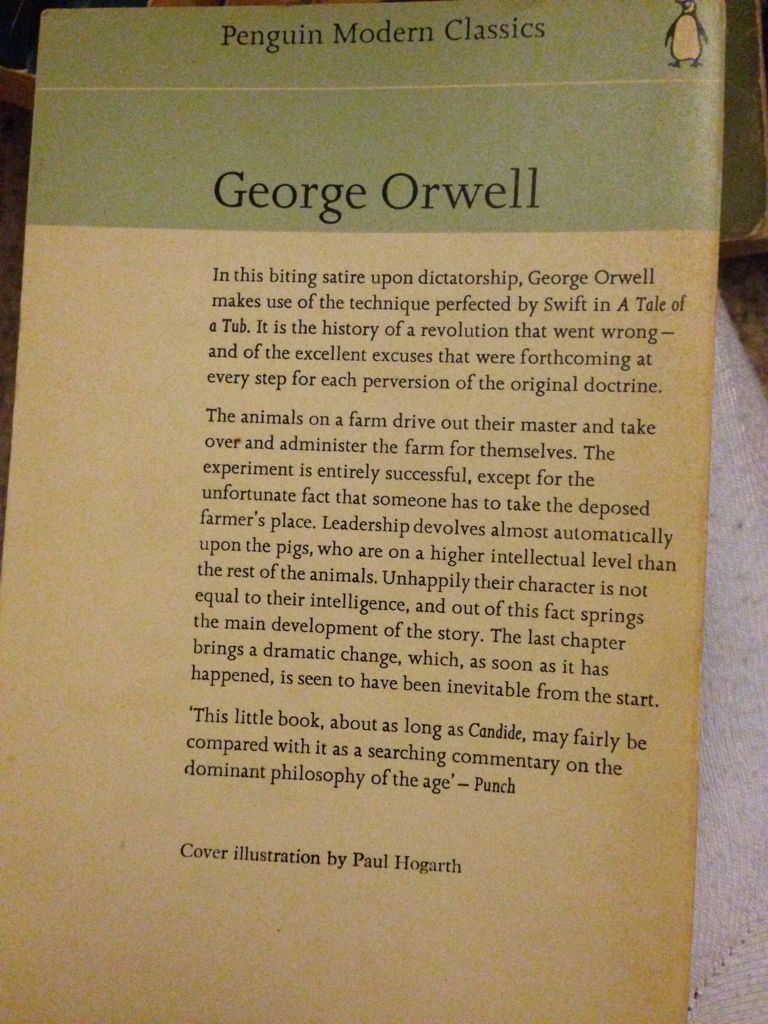 Animal Farm - George Orwell (Hunt Barnard & Co. Ltd, Aylesbury - Paperback) book collectible - Main Image 2