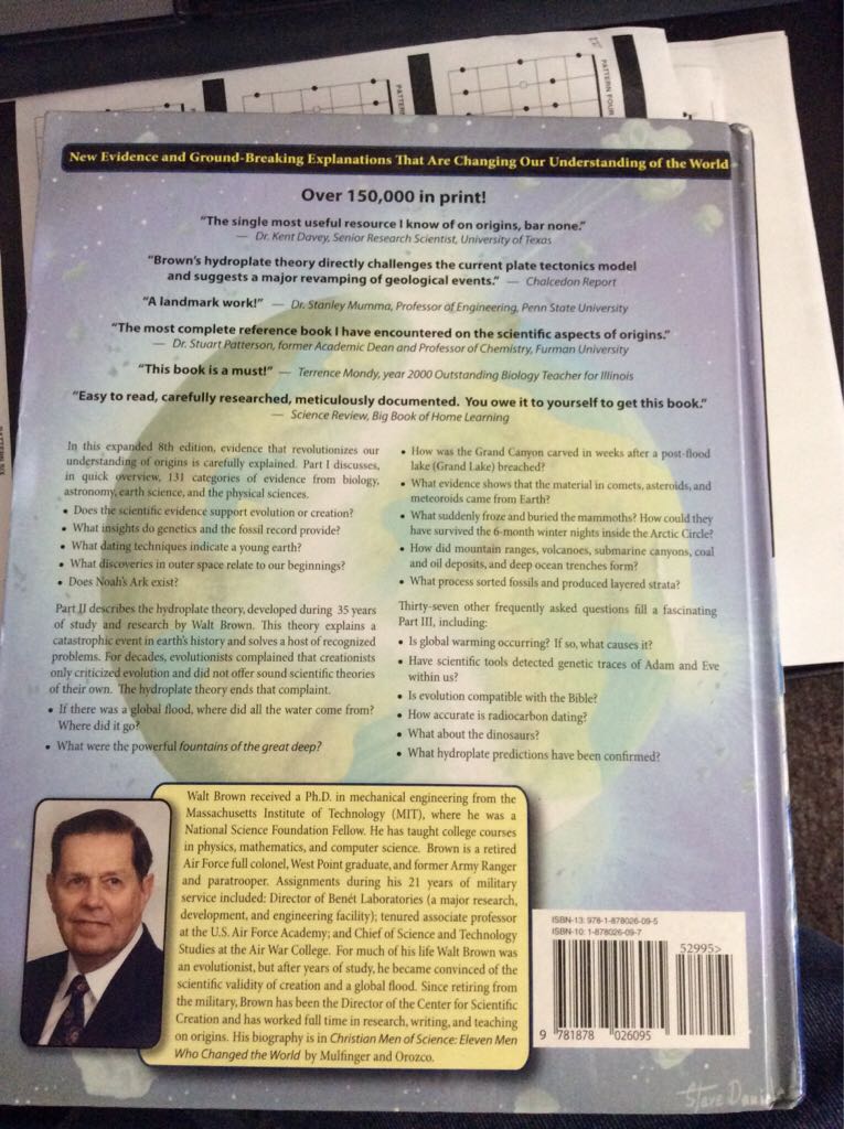In the Beginning: Compelling Evidence for Creation and the Flood - Brown Walt (Center For Scientific Creation - Hardcover) book collectible [Barcode 9781878026095] - Main Image 2