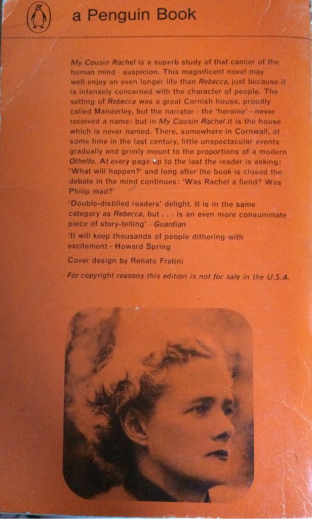 My Cousin Rachel - Daphne du Maurier (Folio Society - Paperback) book collectible [Barcode 9781402217098] - Main Image 2