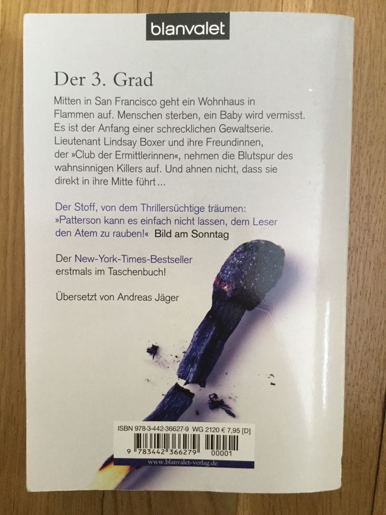 Der 3. Grad - James Patterson book collectible [Barcode 9783442366279] - Main Image 2