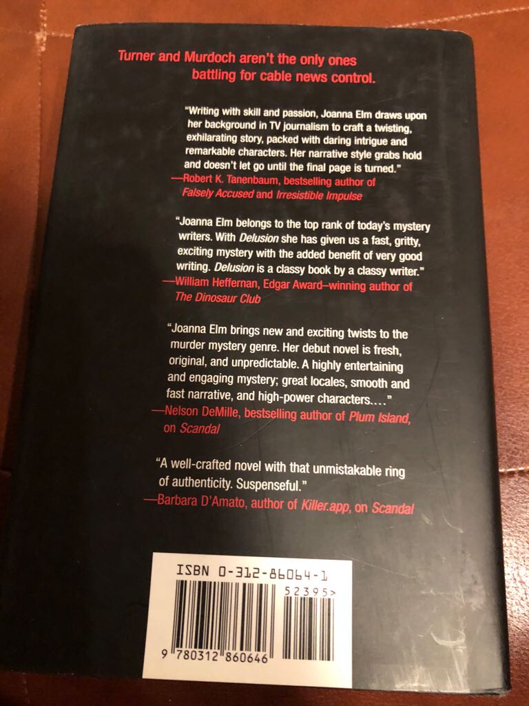 Delusion - Joanna Elm (A Tom Doherty Associates Book - Hardcover) book collectible [Barcode 9780312860646] - Main Image 2