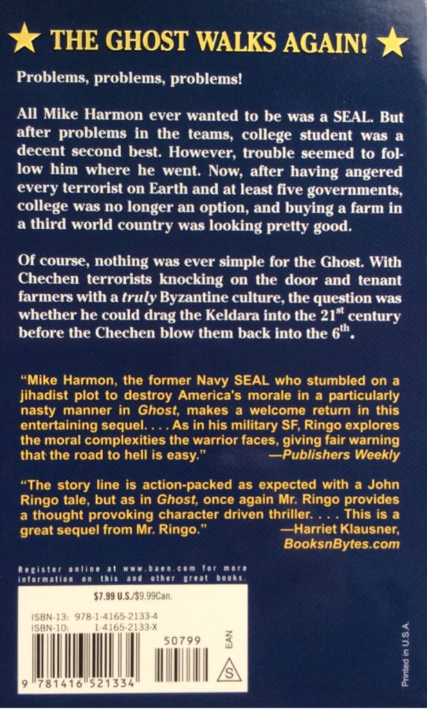 Kildar - John Ringo (Baen - Paperback) book collectible [Barcode 9781416521334] - Main Image 2