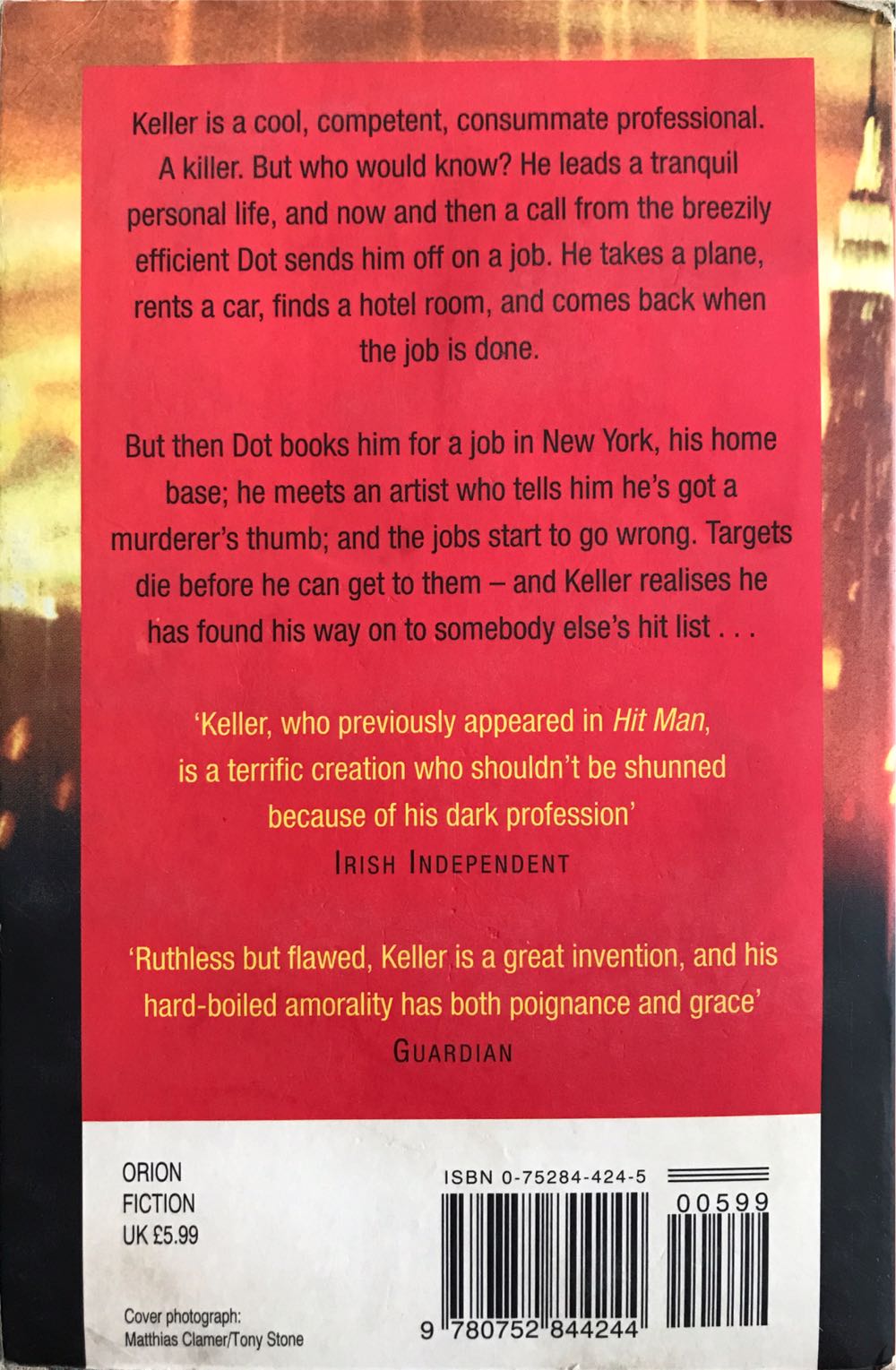 Hit List - Lawrence Block (Orion Fiction - Paperback) book collectible [Barcode 9780752844244] - Main Image 2