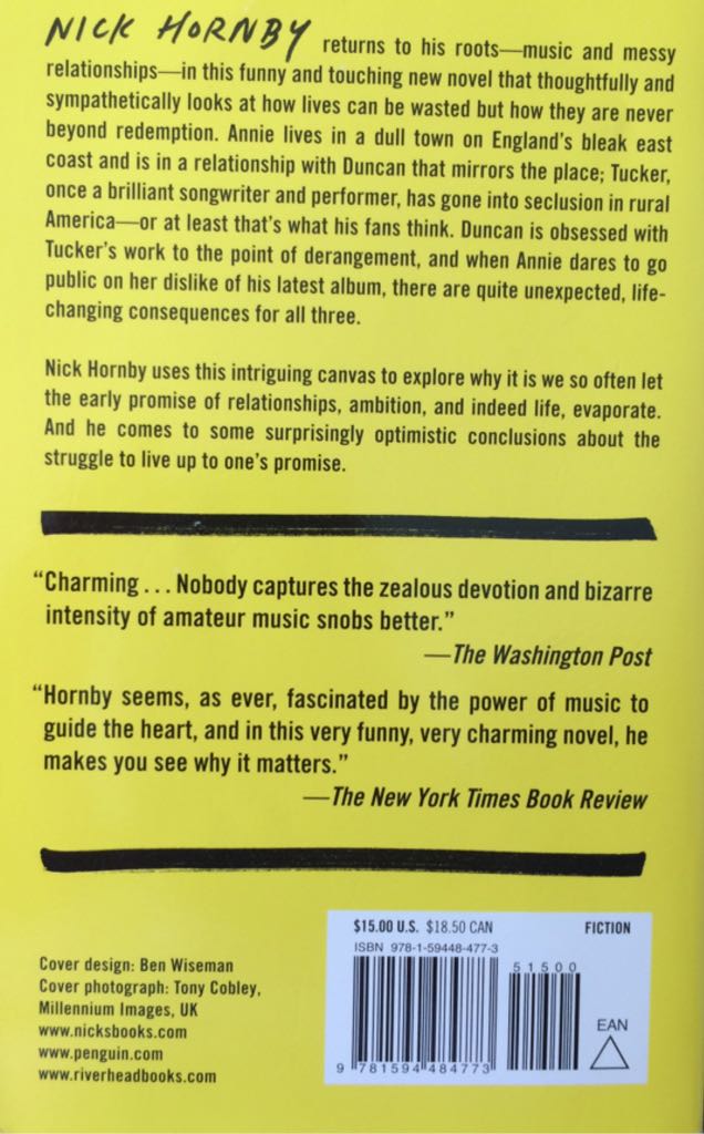 Juliet, Naked - Nick Hornby (Penguin Publishing Group - Paperback) book collectible [Barcode 9781594484773] - Main Image 2