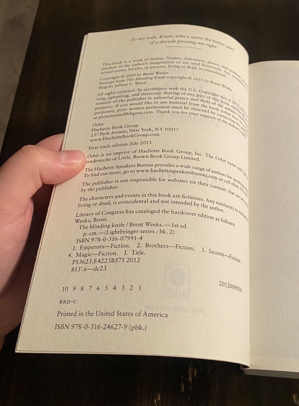 The Lightbringer 1: The Black Prism - Brent Weeks (Orbit - Paperback) book collectible [Barcode 9780316246279] - Main Image 4