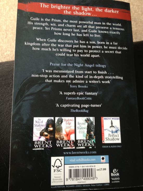 The Black Prism - Brent Weeks (Orbit Books - Kindle) book collectible [Barcode 9781841499048] - Main Image 2