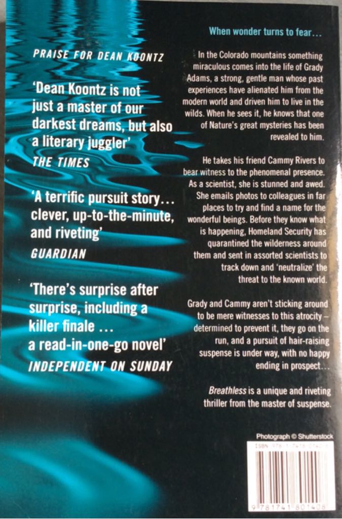 Breathless - Dean Koontz (Flat - Ricky & Neil) book collectible [Barcode 9781741801408] - Main Image 2