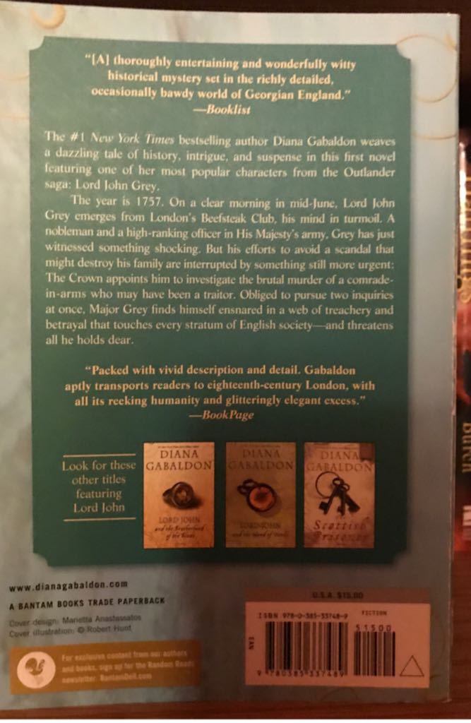 Lord John and the Private Matter - Diana Gabaldon (Xxxx - Trade Paperback) book collectible [Barcode 9780385337489] - Main Image 2