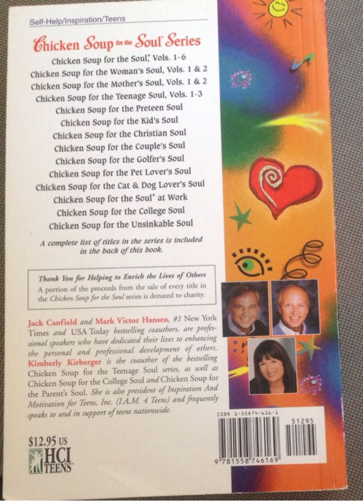 Chicken Soup For The Teenage Soul II - Jack Canfield (HCI - Paperback) book collectible [Barcode 9781558746169] - Main Image 2