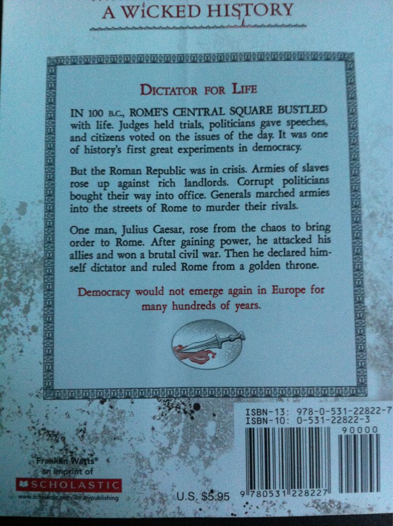 Julius Caesar  (Franklin Watts - Paperback) book collectible [Barcode 9780531228227] - Main Image 2