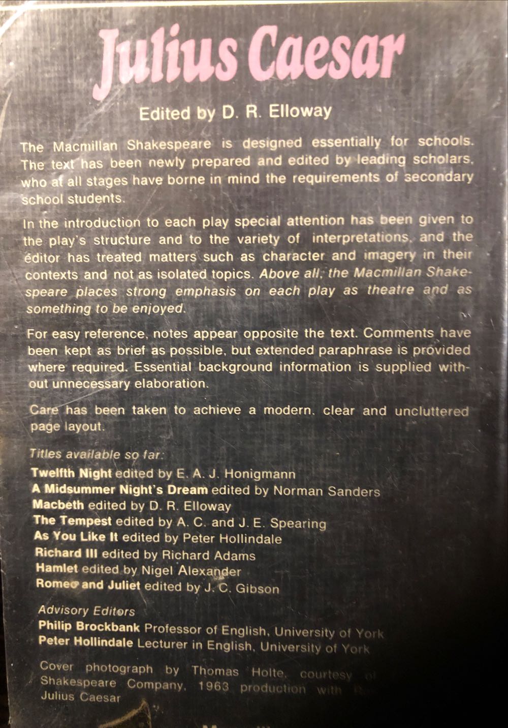 Julius Caesar - Macmillan Shakespeare book collectible [Barcode 9781424222070] - Main Image 2