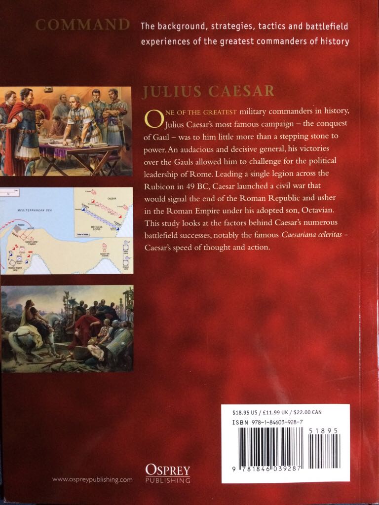 Julius Caesar - Michael Grant (Osprey Publishing - Paperback) book collectible [Barcode 9781846039287] - Main Image 2