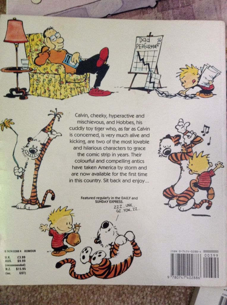 Calvin and Hobbes - Bill Watterson (Sphere Books Ltd. - Paperback) book collectible [Barcode 9780747402886] - Main Image 2