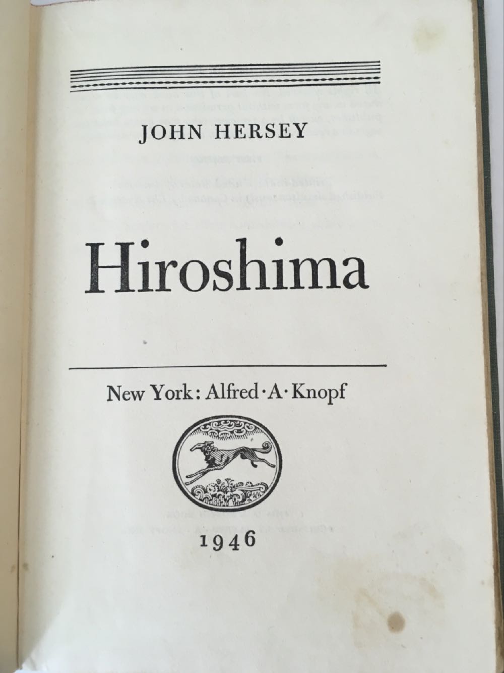 Hiroshima - John Hersey (Bantam Books New York - Paperback) book collectible [Barcode 9780553120974] - Main Image 2