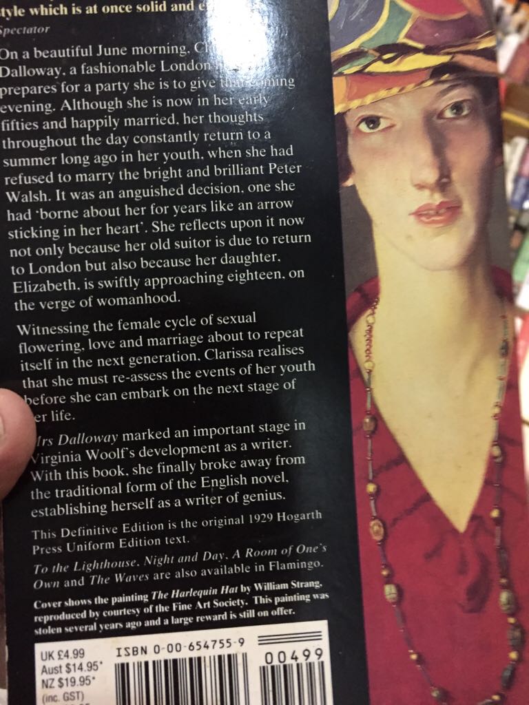 Mrs. Dalloway - Virginia Woolf BELL book collectible [Barcode 9780006547556] - Main Image 2