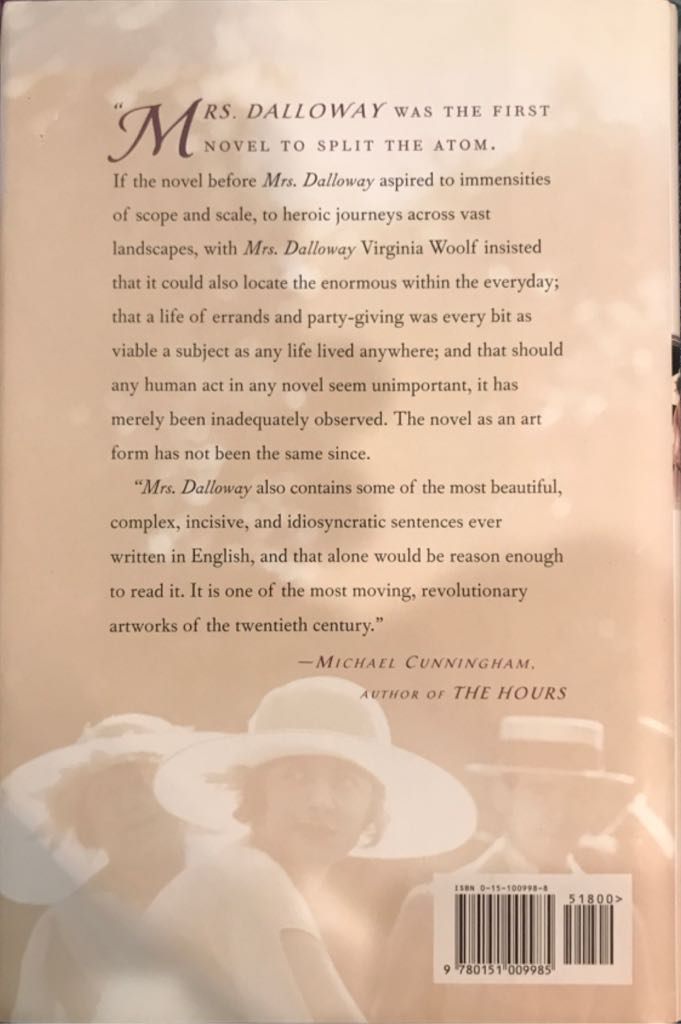 Mrs. Dalloway - Virginia Woolf (Guild Publishing London - Hardcover) book collectible [Barcode 9780151009985] - Main Image 2