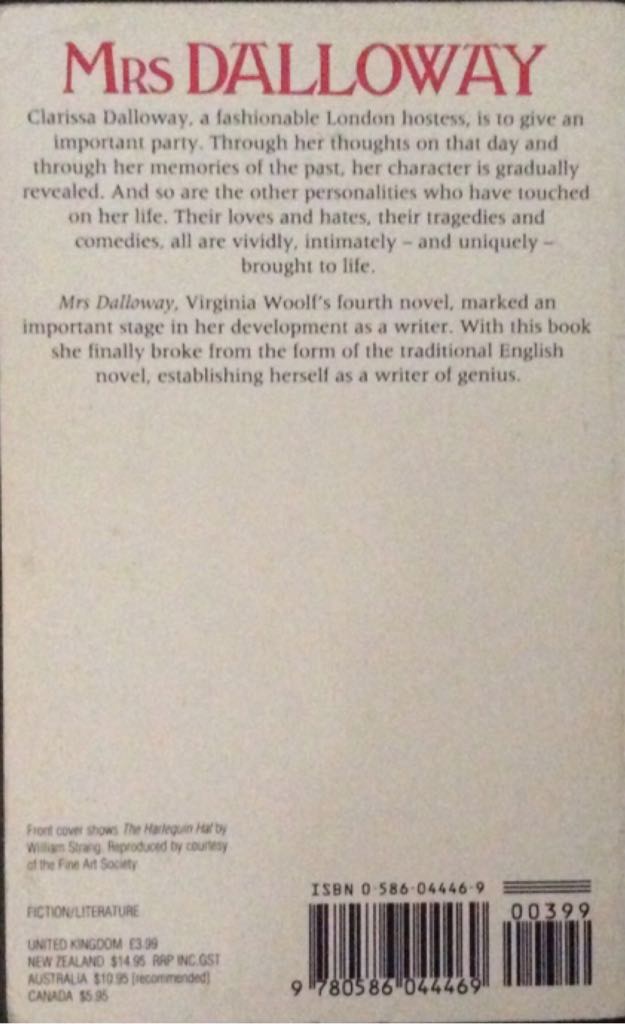Mrs. Dalloway - Woolf, Virginia book collectible [Barcode 9780586044469] - Main Image 2