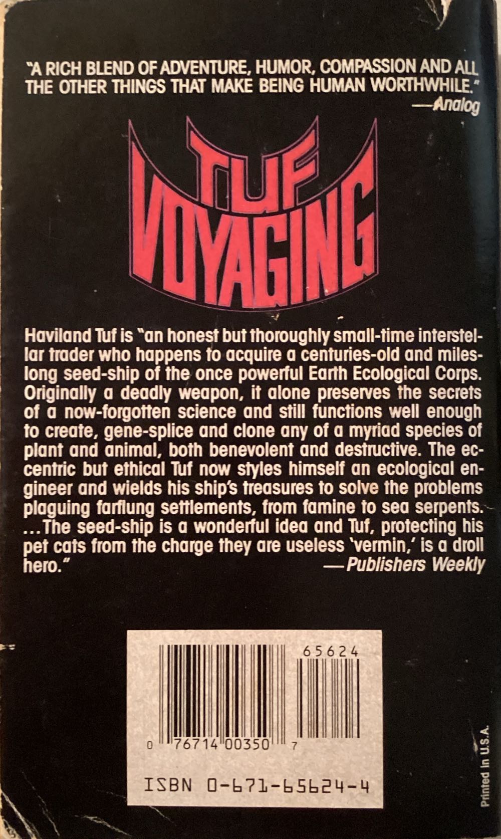 Tuf Voyaging - George R. R. Martin (Baen Books - Paperback) book collectible [Barcode 9780671656249] - Main Image 2