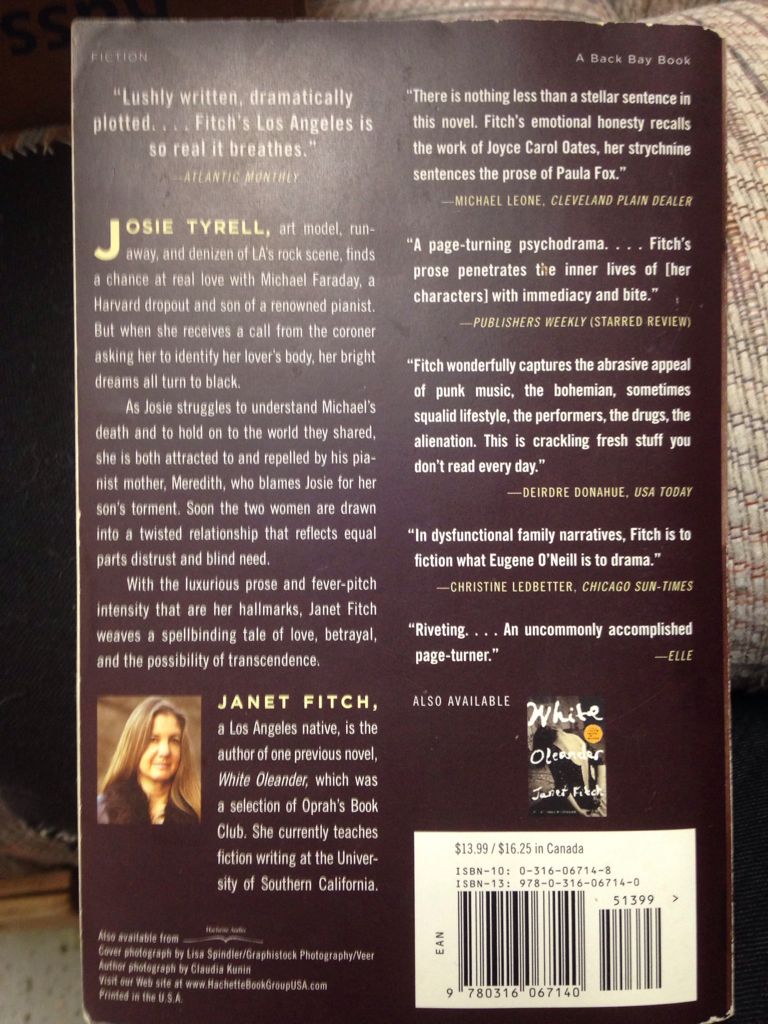 Paint It Black - Janet Fitch (- Paperback) book collectible [Barcode 9780316067140] - Main Image 2