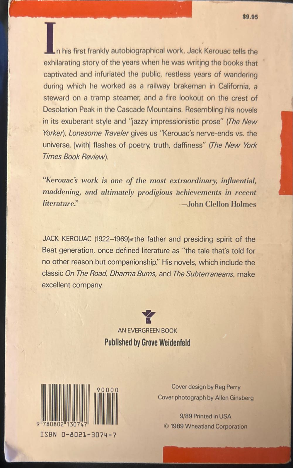 Lonesome Traveler - Jack Kerouac (Grove Books - Paperback) book collectible [Barcode 9780802130747] - Main Image 2