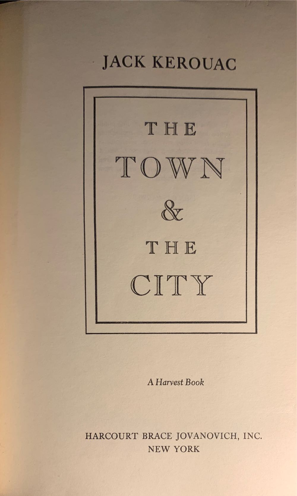 The Town and the City - Jack Kerouac (Penguin Modern Classics - Paperback) book collectible [Barcode 9780141182230] - Main Image 3