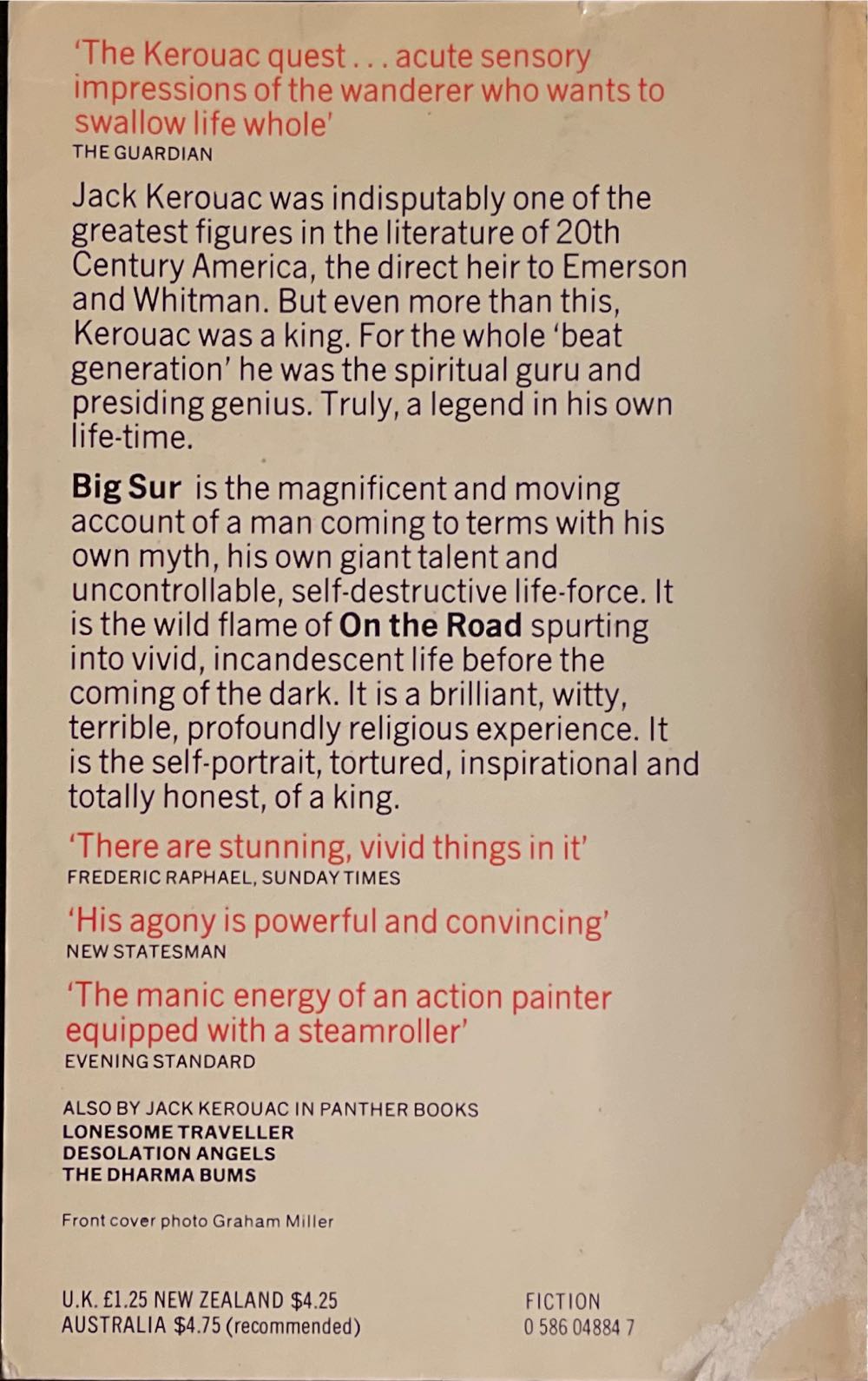 Big Sur - Jack Kerouac (Harper Perennial Modern Classics - Paperback) book collectible [Barcode 9780007767410] - Main Image 2