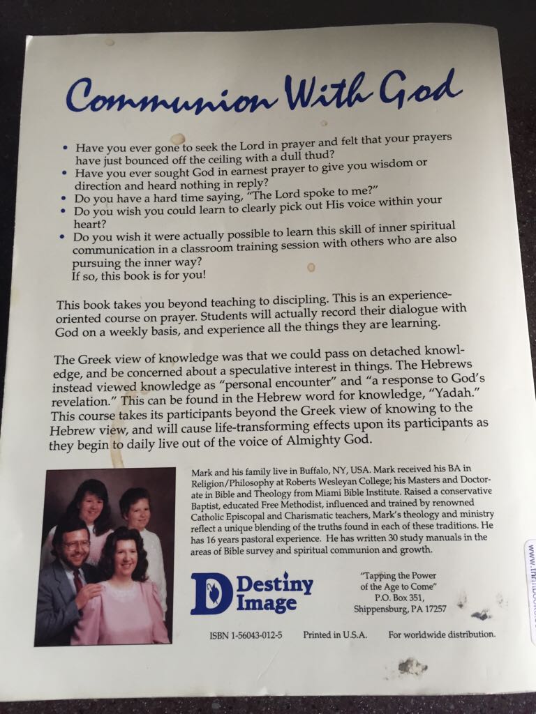 Communion with God - Donald Walsch (Destiny Image Publishers) book collectible [Barcode 9781560430124] - Main Image 2