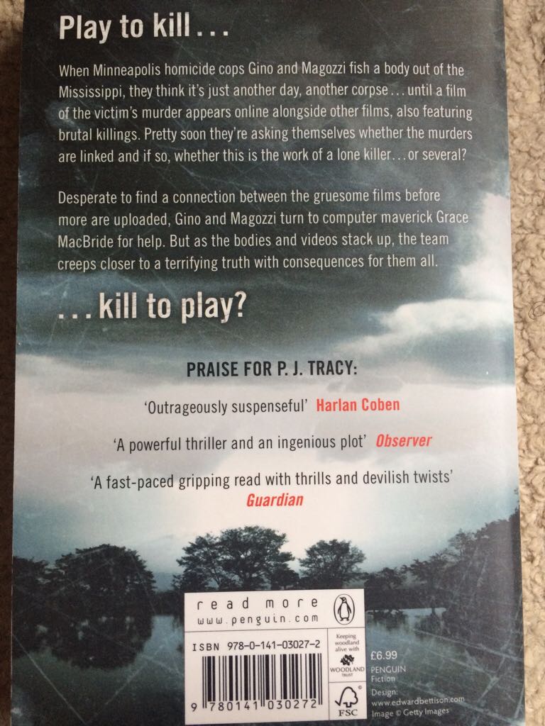 Play To Kill - P. J. Tracy (Penguin - Paperback) book collectible [Barcode 9780141030272] - Main Image 2