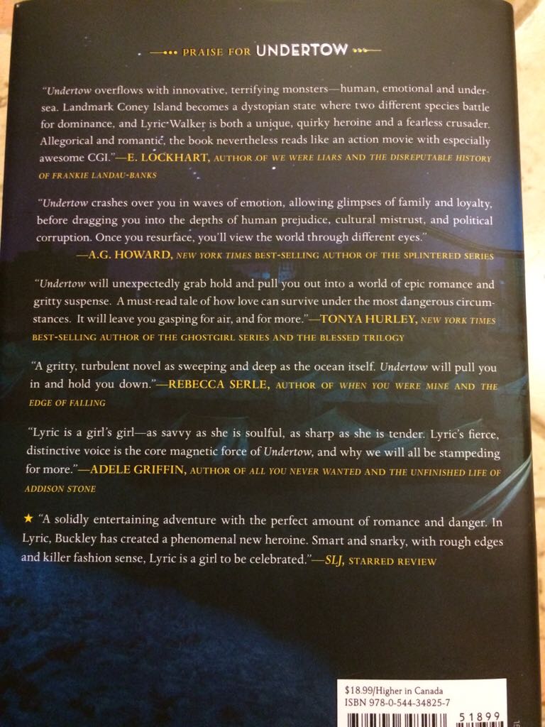 Undertow - Buckley Michael (Harcourt - Hardcover) book collectible [Barcode 9780544348257] - Main Image 2