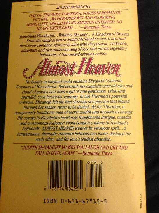 Almost Heaven (Pocket Books - Paperback) book collectible - Main Image 2