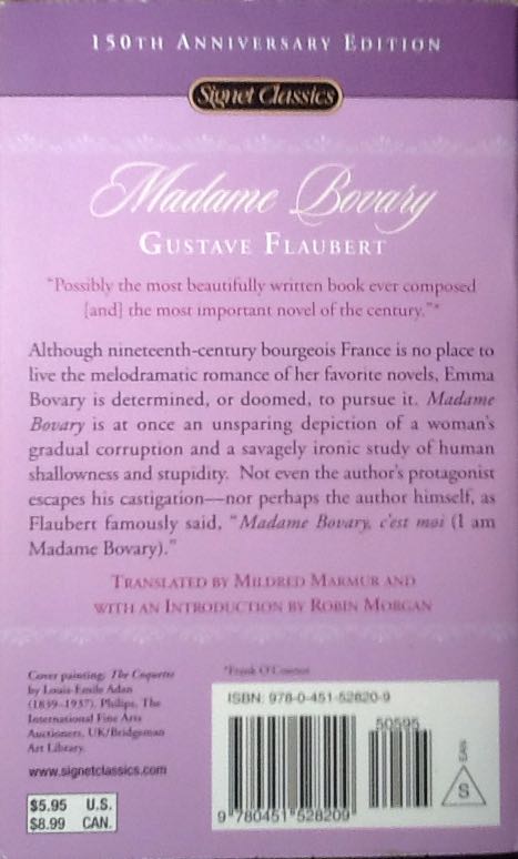 Madame Bovary - Gustave Flaubert (Signet Classics - Hardcover) book collectible [Barcode 9780451528209] - Main Image 2