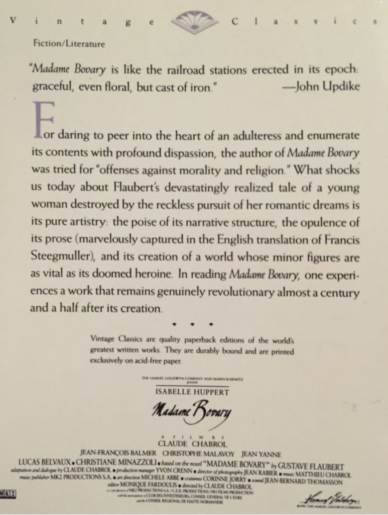 Madame Bovary - Gustave Flaubert (Pandora’s Box Classics - Kindle) book collectible [Barcode 9780679736363] - Main Image 2