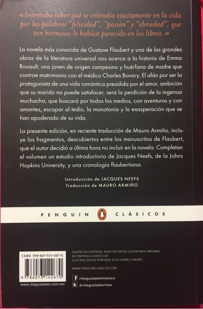 Madame Bovary - Gustave Flaubert (Penguin Clásicos - Paperback) book collectible [Barcode 9786073142670] - Main Image 2