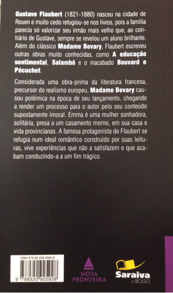 Madame Bovary - Flaubert, Gustave (Editora Nova Fronteira) book collectible [Barcode 9788520925928] - Main Image 2