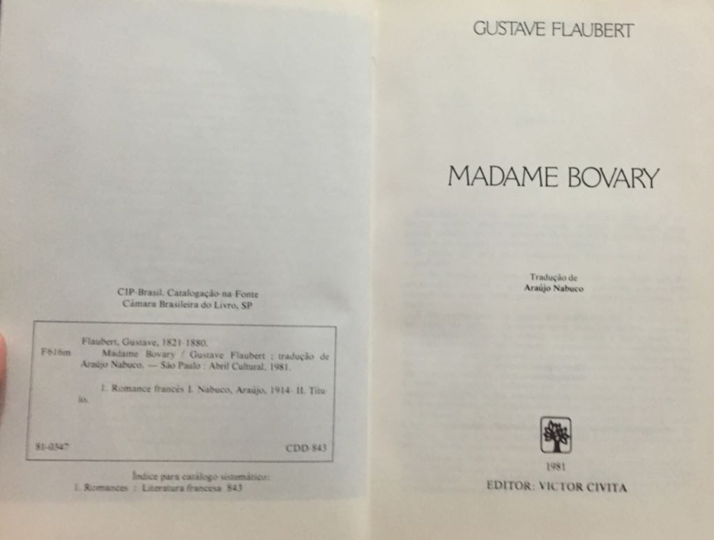 Madame Bovary - Flaubert, Gustave (Abril Cultural) book collectible - Main Image 2