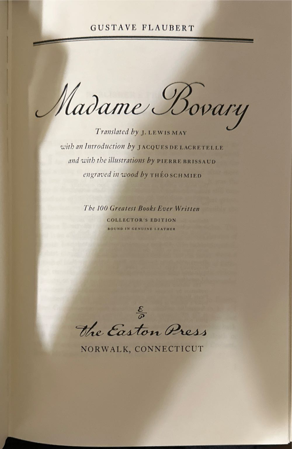 Madame Bovary - Gustave Flaubert (The Easton Press - Hardcover) book collectible - Main Image 3
