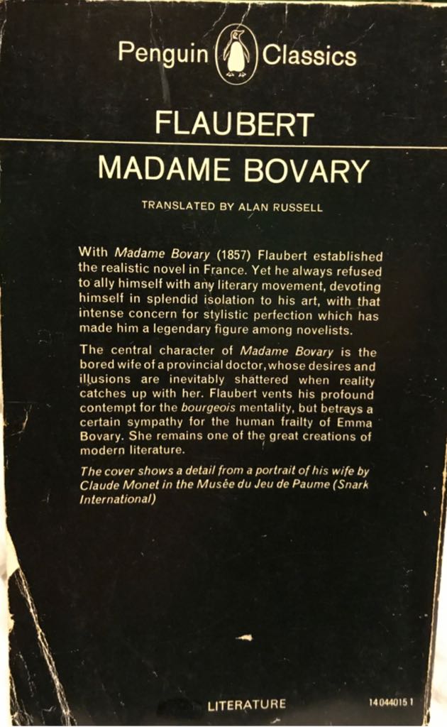 Madame Bovary - Flaubert, Gustave (Penguin - Paperback) book collectible - Main Image 2