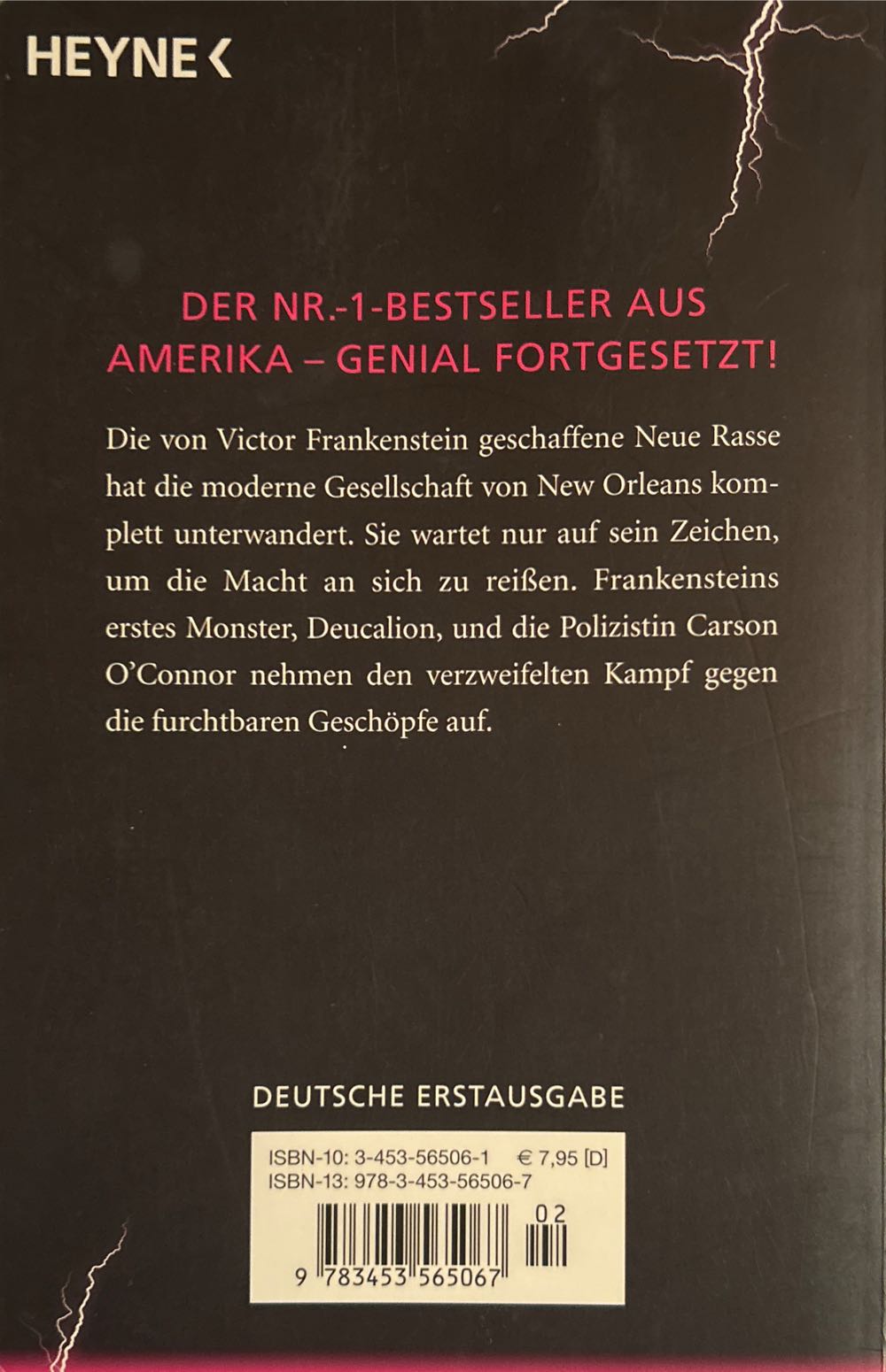 Frankenstein - Die Kreatur (2) - Dean Koontz (Heyne Wilhelm Verlag Gmbh - Paperback) book collectible [Barcode 9783453565067] - Main Image 2