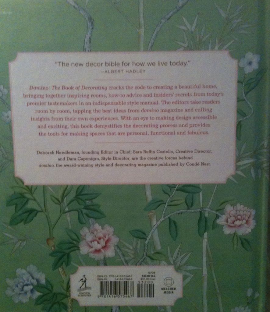 Domino: The Book of Decorating: A Room-by-Room Guide to Creating a Hom - Deborah Needleman (- Hardcover) book collectible [Barcode 9781416575467] - Main Image 2