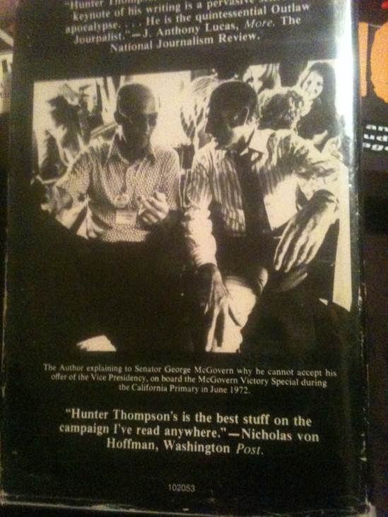 Fear and Loathing On The Campaign Trail 72 - Hunter S. Thompson (Straight Arrow Books) book collectible - Main Image 2