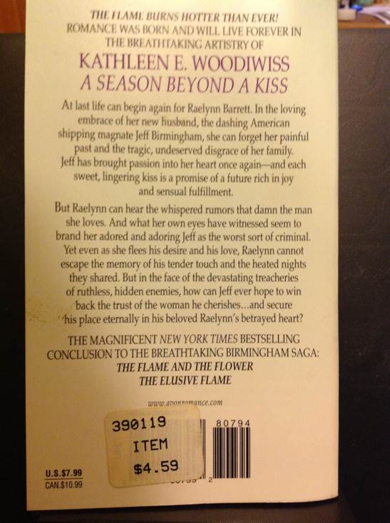 A Season Beyond A Kiss - E Woodiwiss (Avon - Paperback) book collectible - Main Image 2