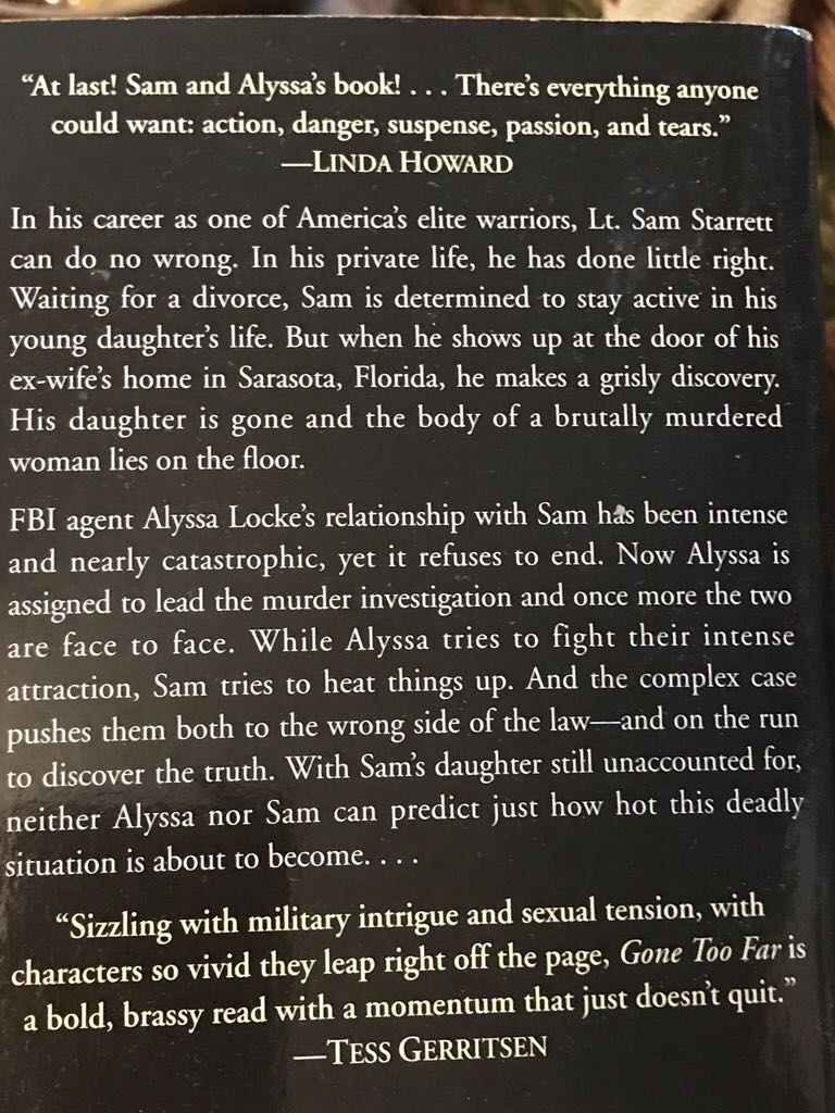 Gone Too Far - Suzanne Brockmann (Ballantine Books - Paperback) book collectible [Barcode 9780345456939] - Main Image 2