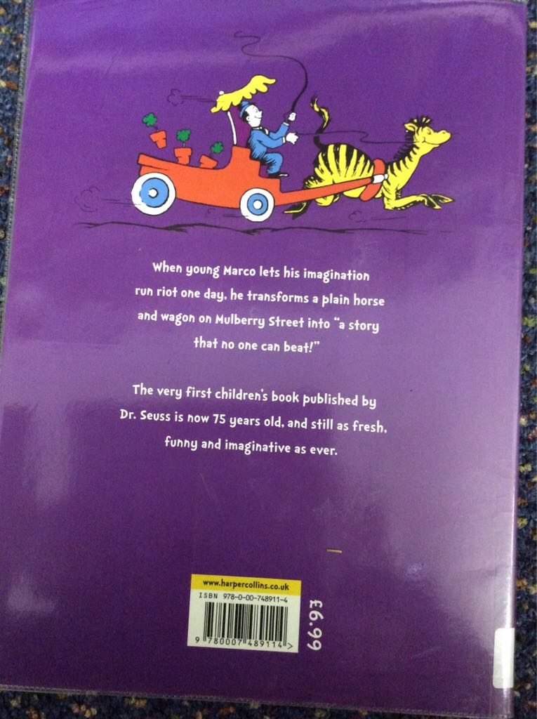 And to Think That I Saw It on Mulberry Street  book collectible [Barcode 9780007489114] - Main Image 2