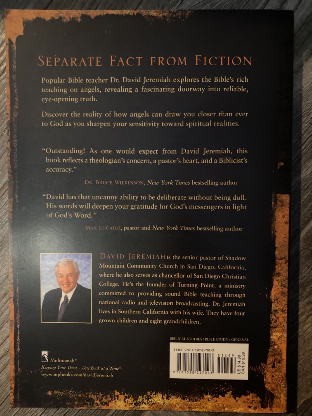 Angels - David Jeremiah (Multnomah - Paperback) book collectible [Barcode 9781590527023] - Main Image 2