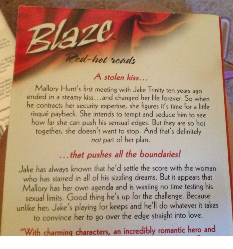 Jeanie London: HB#110: Over The  Edge - Jeanie London (Harlequin - Paperback) book collectible [Barcode 9780373791149] - Main Image 2